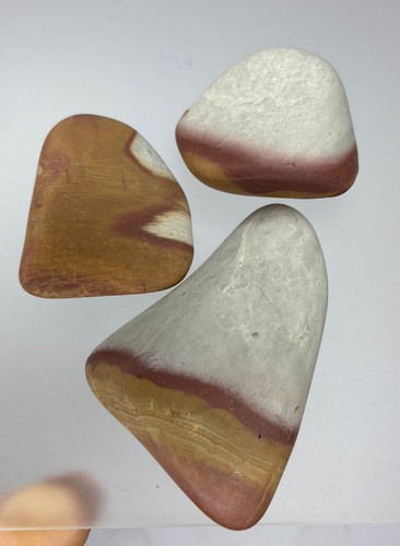 3 Kieselschiefer Trommelsteine (47gr) CHERT tumbled - 第 1/1 張圖片