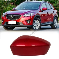 Red Left Driver Side Car Rearview Mirror Cap Cover For Mazda CX-5 CX5 2013-2014