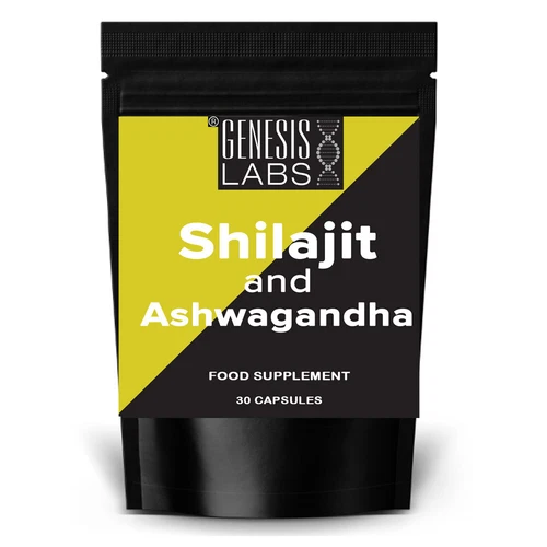 Shilajit and Ashwagandha Caps STRONGEST Not Resin - Vegan UK Made Professional