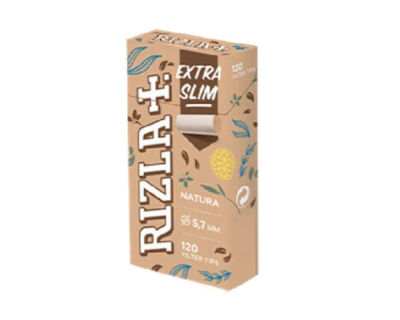 Rizla Natura Filter Tips Extra Slim 5,7 mm biologisch abbaubares Papier 5/10/15/20 Box