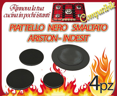 INDESIT KIT 4 PIATTELLI SPARTIFIAMMA CUCINA FORNELLI 3 FUOCHI TRIPLA - Foto 12