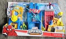 Playskool Marvel Superhero Adventures Spiderman Web Quarters Playset W Figures