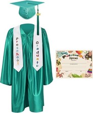 GraduationMall Preschool Graduation Cap Gown Stole Package with 2026 Tassel