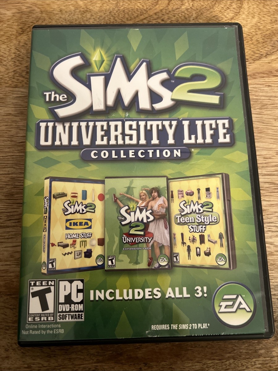 The Sims 2 University Collection Pc Cd-Rom T-Teen Video Game | eBay