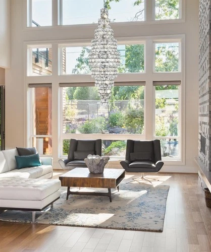 Elegant Lighting Adaline 30" Chandelier in Chrome - Picture 2 of 8