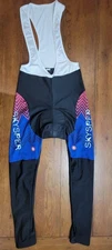 Mens XL Cycling Bibtights China 26" 17" (8.5/10) Skysper Black Blue