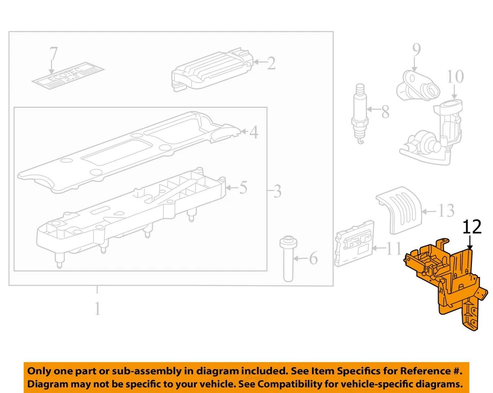 SE ADAPTA A CHEVROLET 2005-2006 SOPORTE COBALTO ASM ECM SOPORTE 15251701 - NUEVO OEM Foto 2 de 3