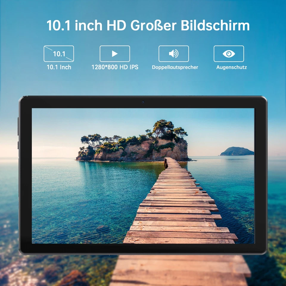 Tablet 10.1 Zoll Android 15 mit 20(3+17)GB RAM 64GB ROM Bluetooth 1080*800 WIFI - Bild 4 von 4