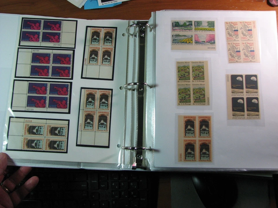 US Stamp Album of Plate Blocks Read note on description H348 Book 4 - Image 3 of 4