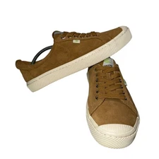 (2552) Cariuma OCA Low Profile Shoes Camel Suede Tan Lace Up Women's Size 10