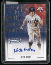 2016 Panini Elite Extra Edition #15U-NG Nick Gorby USA Baseball Tickets