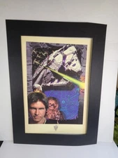 Vintage STAR WARS MOVIE LITHOGRAPH LUCAS FILM Han Solo Chewbaca 1997