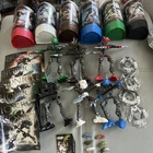 Bionicle Rahkshi Set of 6 8587 - 8592  w Canisters, Comic Book, CDROM & Manuals