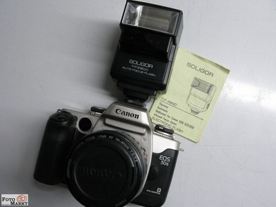 Set: Canon EOS 50E SLR-Kamera +Zoom-Objektiv EF 35-80 mm lens +AF-Blitz TIF 280C