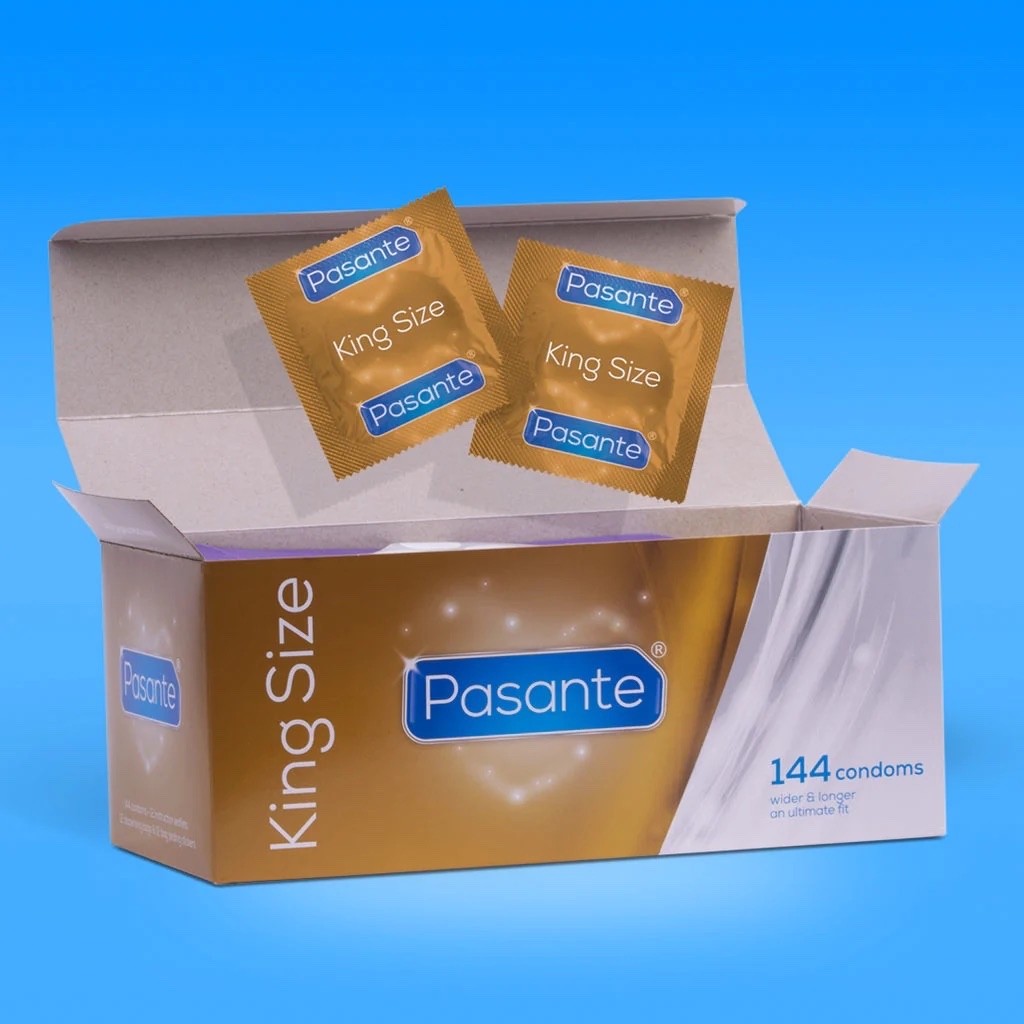 Pasante King Size (Large) Condoms - Pack of 144 1 count (Pack 144), Multi - Image 2