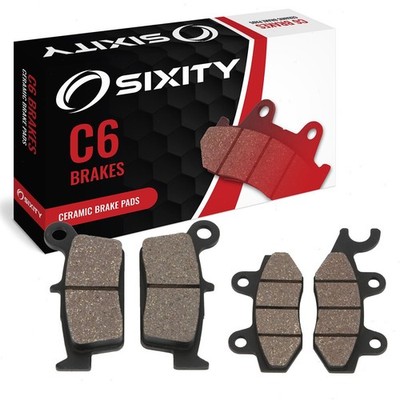 Front + Rear Ceramic Brake Pads 2009-2010 Kawasaki KLX250SF Set Full Kit W9F as