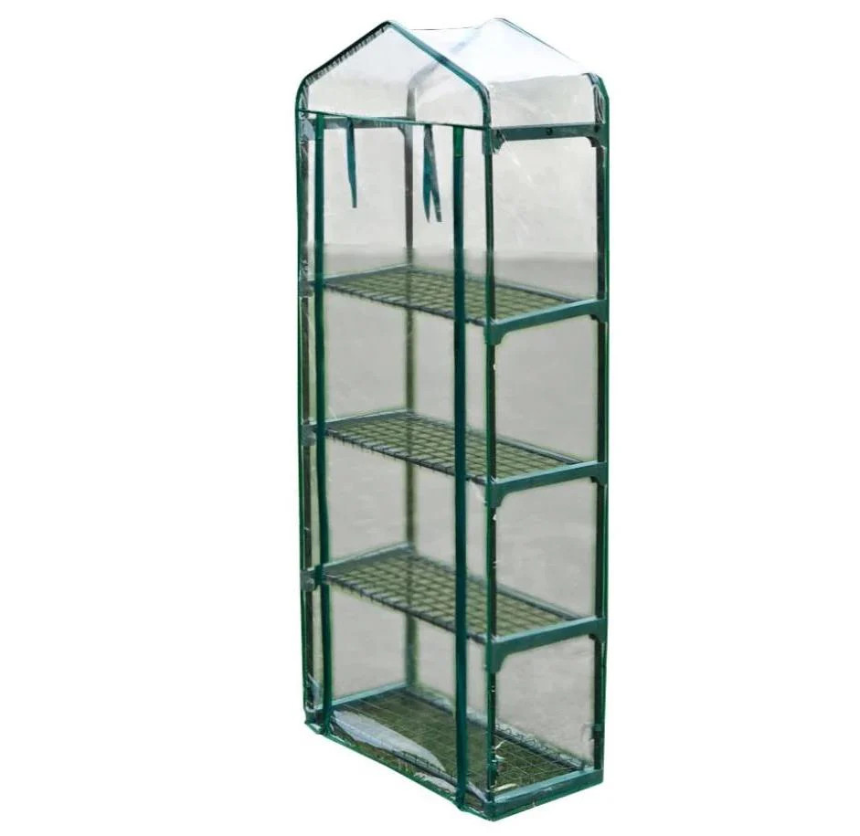Serre de jardin 160 cm en plastique vert Helloshop26 pour potager