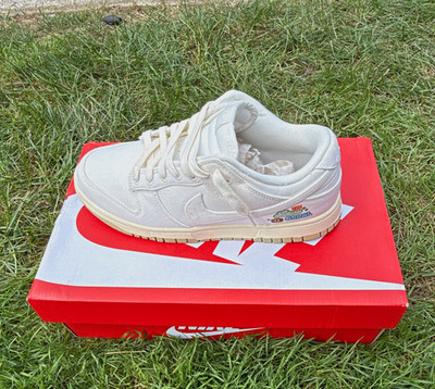 Nike Dunk Low Powerpuff Girls White Low Top Lace-Up Sneakers New w/ Box