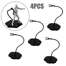 4PCS Black Action Figure Stand,Action Figure Display Holder Stand Base