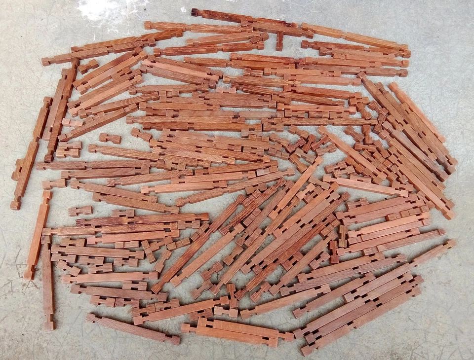 vintage ancien lot construction bois jeujura - Photo 1/1