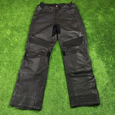 Hein Gericke Lederhose Herren 30 Moto Ankle Zip schwarz Straight Rider Leder
