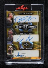 2025 Leaf Metal Sports Heroes Gold Lava 1/1 Dustin Poirier Max Holloway Auto 2zr
