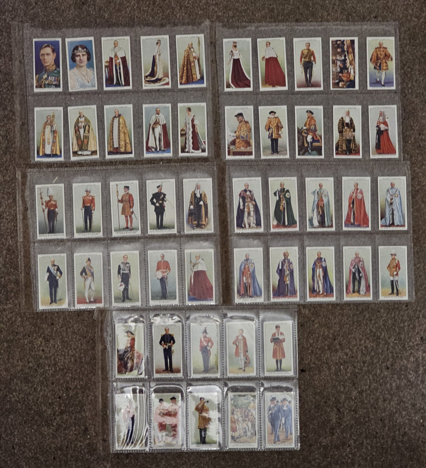 Complete Set of 50 Vintage Players Cigarette Cards – Characters from Uk History