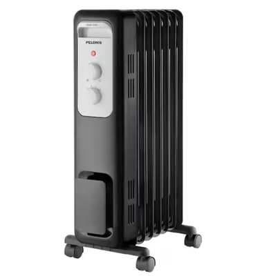 #ad #ad Pelonis 1500 Watt Oil Filled Radiant Electric Space Heater W Thermostat OpenBox $54.99