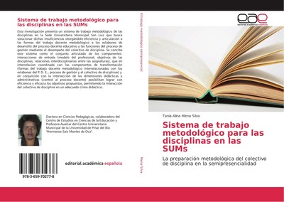 Sistema de trabajo metodológico para las disciplinas en las SUMs Silva Buch 2016