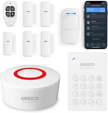 9PCS Wireless WiFi Alarm System for Home Security with Phone APP Alert