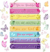 Butterfly Room Decorations for Girls, Kids Room Decor, Inspirational Wall Decor,