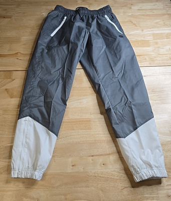 Nike Mens Windrunner Woven Mesh Lined Jogger Track Pants Size S Smoke Gray White