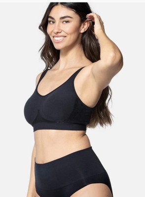 NWT Underoutfit Comfort Shaping Bra Black 2XL Free Extender Style 457 Retail $39