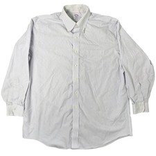 Brooks Brothers Original Polo Shirt Men 17.5 34 Classic Non Iron Business Casual