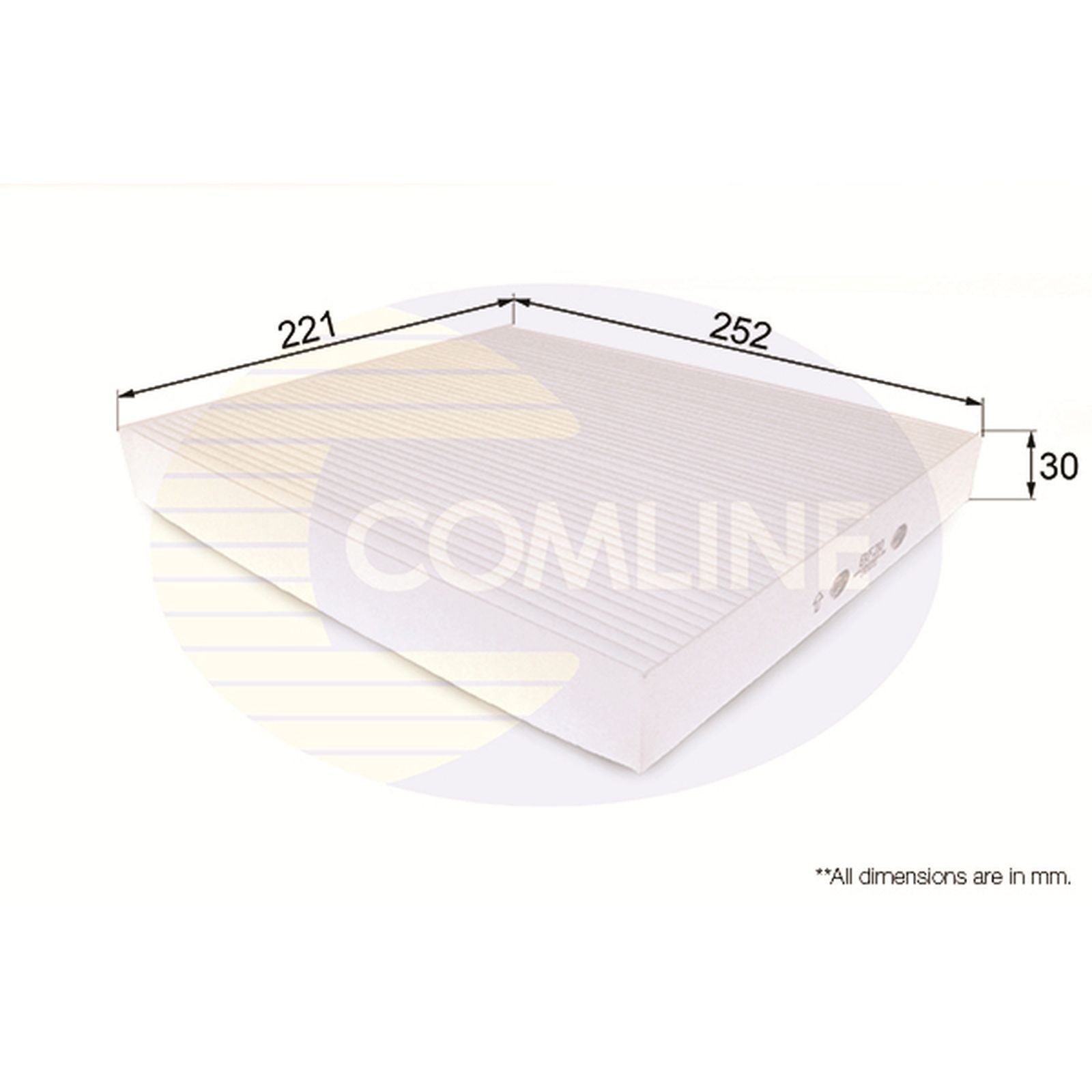 Cabin Filter EKF210 Comline 971332B010 971332B010AT 971333K000 9999Z07025