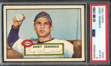 1952 Topps Semi High #297 Andy Seminick PSA 4 Centered Cincinnati Reds 4358