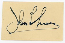 John L. Lewis – Signed Page (9th President of the United Mine Workers)