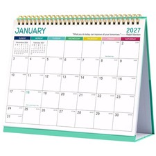 2026-2027 Desk Calendar - Calendar 2026-2027, Jul. 2026 - Dec. 2027, 9.8" x 8...