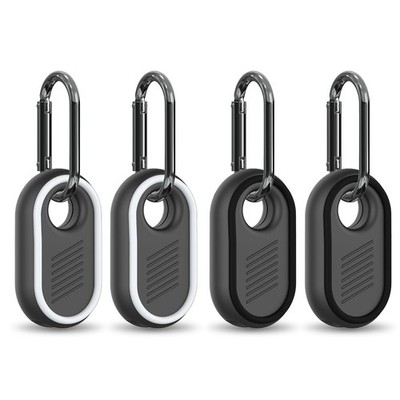 [4 Pack] BIQIRE Case for Samsung Galaxy Smart Tag 2, 4pack[Black+White]