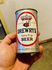 Drewrys Extra Dry Flat Top Beer Can Old Vintage Antique South Bend Indiana Brew
