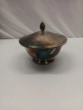 F.B. Rogers Silver Co Silver Plate Sugar Bowl with Lid 666 Paul Revere ...