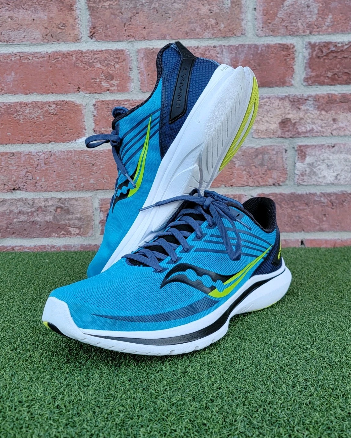 Saucony Men's Kinvara XII Running Shoes Blue/Citrus ~ US Size 11M thumbnail 5