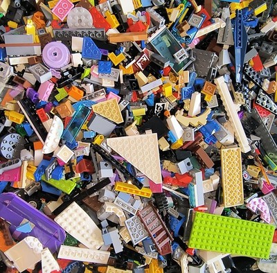 Bulk LEGO LOT 10 pound box of Bricks, parts, Pieces, Tire, Authentic Lego