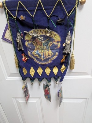 Hallmark Harry Potter Hogwarts Ornament Display Banner With Ornaments From 2000