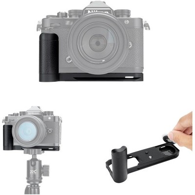 Kamera Handgriff, Für Nikon Z F, Aluminium, AirTag Fach, Arca-Plate, Schwarz