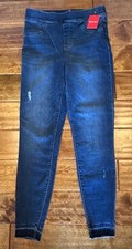 Spanx Women's Distressed Ankle Skinny Jeans - Medium Wash - Size Medium - NWT 