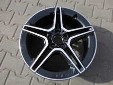 1x Alufelge 19 Zoll 7.5" 5x112 53ET Glanz Schwarz A2474011500 Mercedes-Benz W247