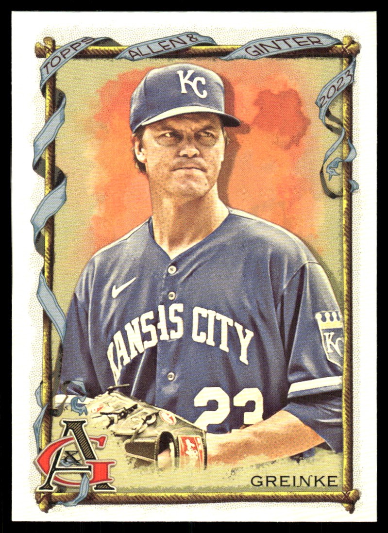 Zack Greinke #94 2023 Topps Allen & Ginter Baseball Framed Mini Cloth
