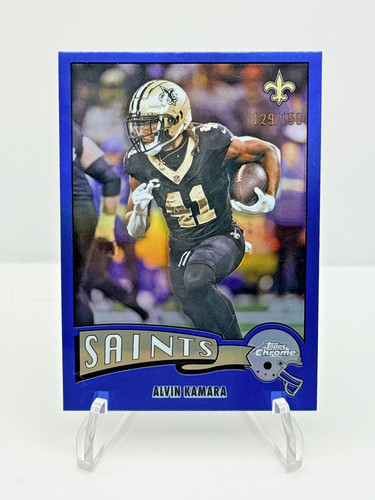 2025 Topps Chrome Alvin Kamara Blue Refractor (RAW)