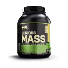 Optimum Nutrition Serious Mass Gainer Protein Powder, Banana, 6 lbs Exp. 5/26 6.67 per gallon